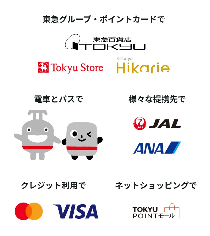 TOKYU POINTが貯まる