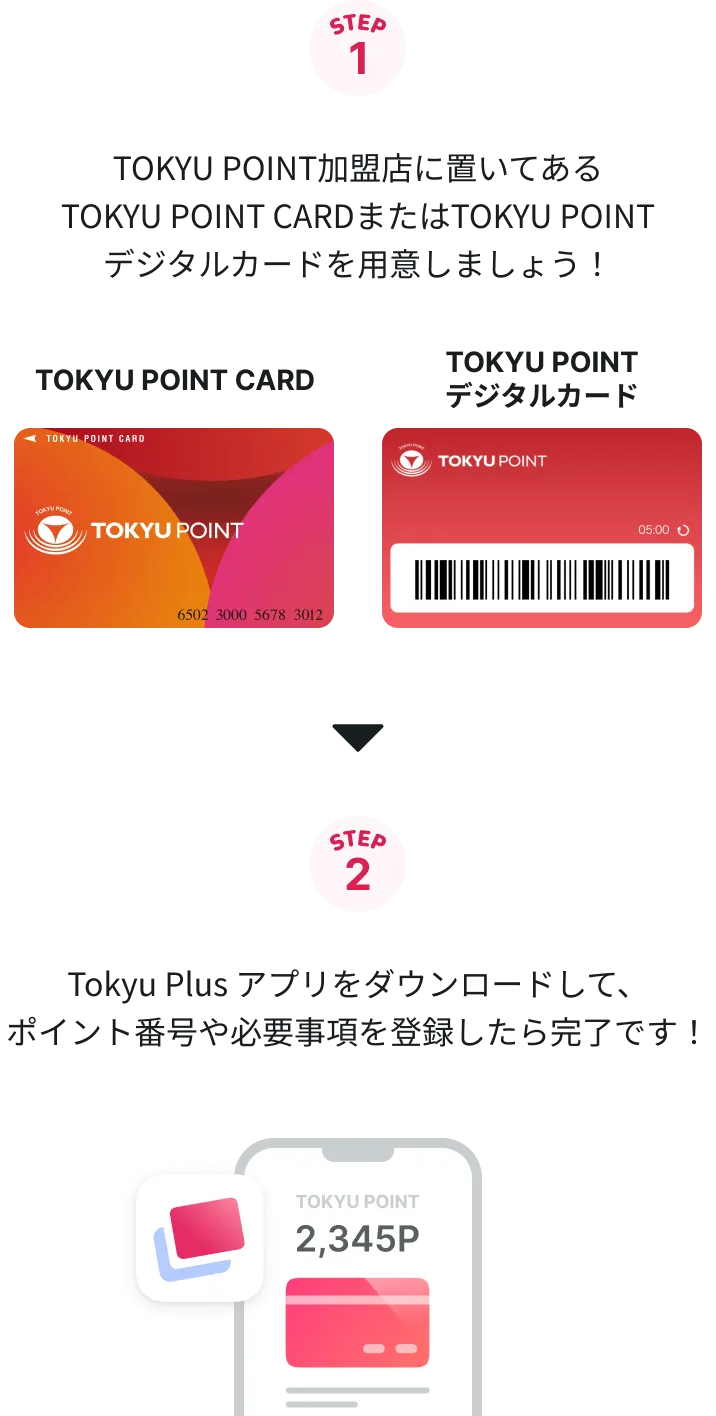 TOKYU POINTのはじめかた