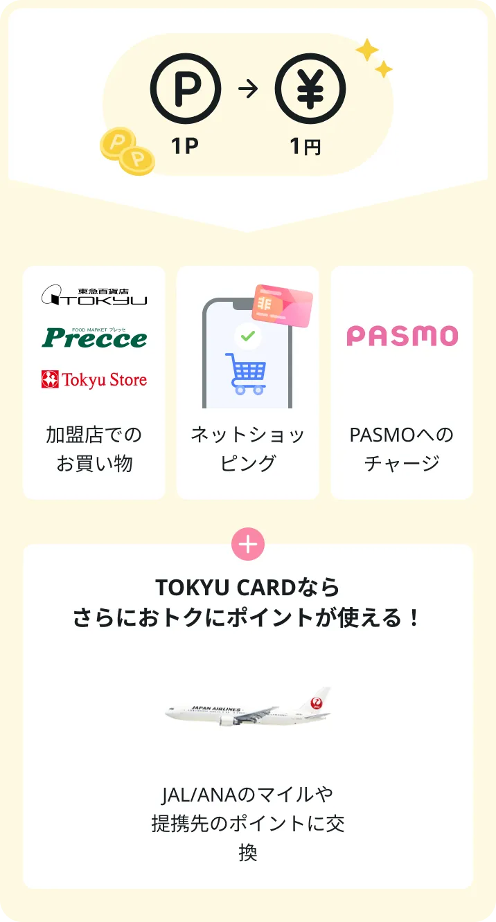 TOKYU POINTを使うメリット