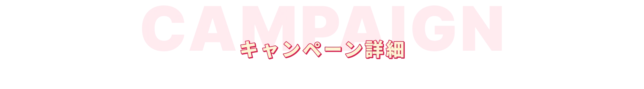 キャンペーン詳細